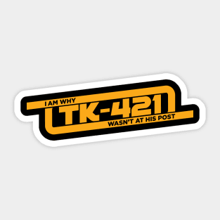 TK 421 Sticker